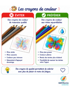 crayons aquarellables écriture ariège